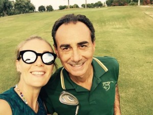 con Mara Santangelo - Golf session