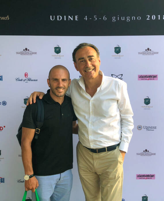Zio Mike con il calciatore Alessandro Rosina
