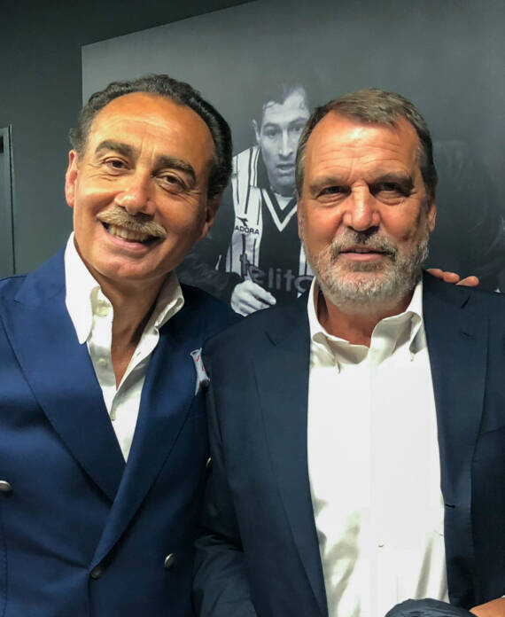 Zio Mike con il calciatore Marco Tardelli